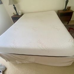 Bamboo Mattress With Box Spring And Base With Wheels 