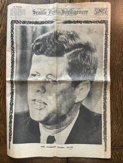 JFK Assasination Newspaper, Seattle PI. Pickup In Tigard 