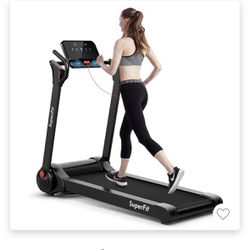 SuperFit 2.25HP Folding Electric Motorized Treadmill With Speaker