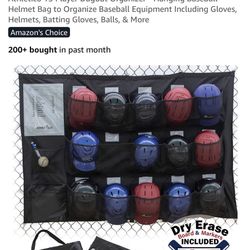 Baseball Dugout organizer And Bat Holder