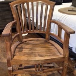 Sturdy teak chair