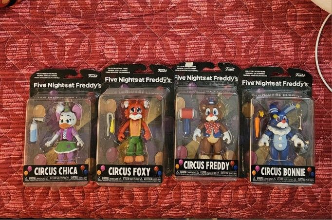 Five nights at Freddy’s Circus Freddy, Chica, Bonnie And Foxy