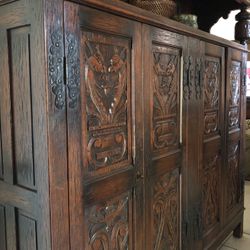 Antique Oak Dutch Cabinet