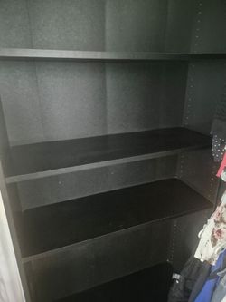 Black bookshelf