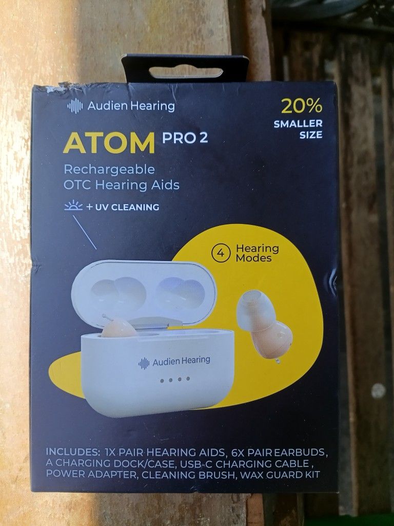 ATOM PRO 2 Rechargeable OTC Hearing Aids