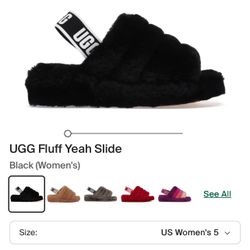 Uggs Fluffy Slide Sleepers  Woman 8 