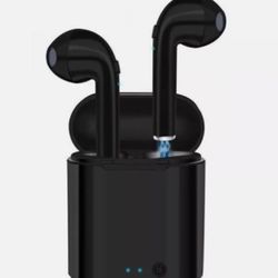 TWS i7S Wireless Bluetooth Earbuds - Black