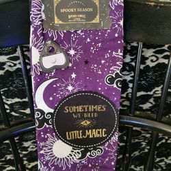 Halloween Witch moon stars magic kitchen towels set of 2