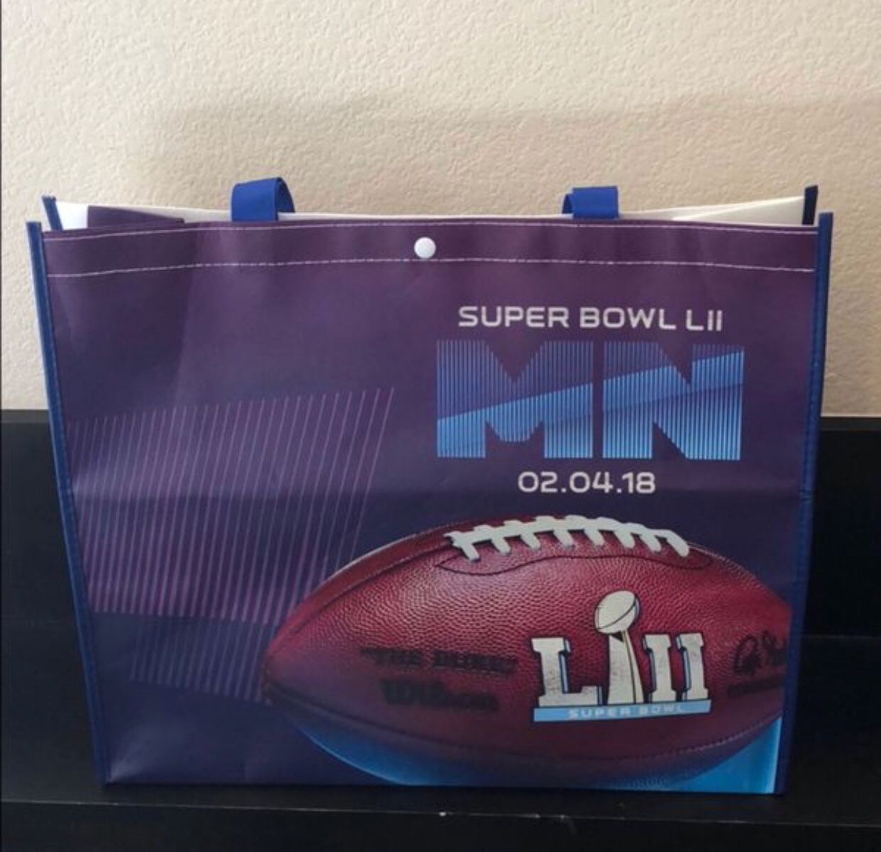 Super Bowl LII Large Reusable Shopping Tote