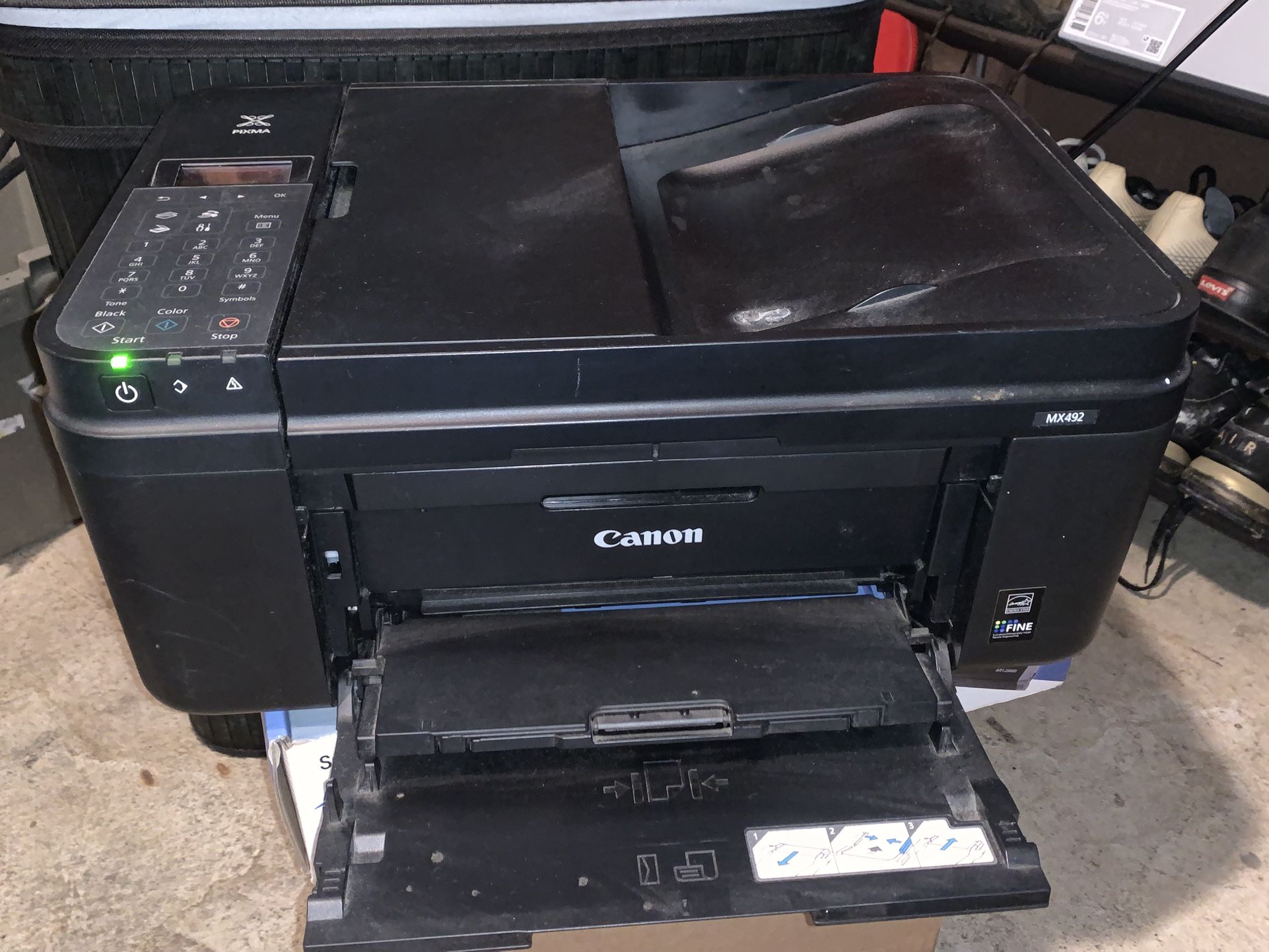 Canon Pixma Mx492 Printer With Ink!