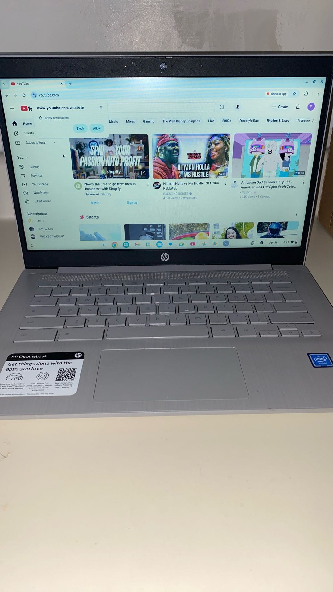 HP Chromebook