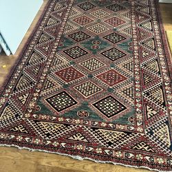 Turkish Kilim Wool Rug - 8.75" x 5.5" - excellent condition