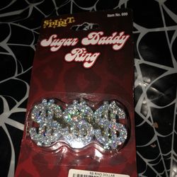 Halloween Pimp Bling  Ring Costume 