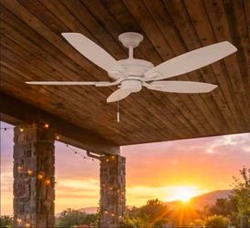 52 inch White ceiling fan