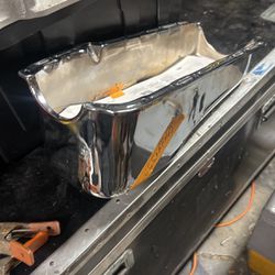Brand New Chrome Oil Pan For Chevy 
