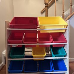 Coloured Children Toy Storage Organizer  