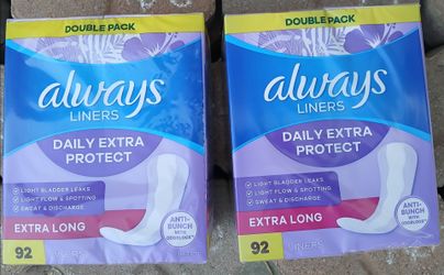 Always Anti-Bunch Xtra Protection Liners Extra Long