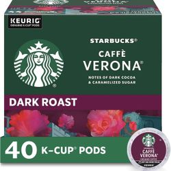 40 Starbucks Caffè Verona Blend Keurig K-Cups