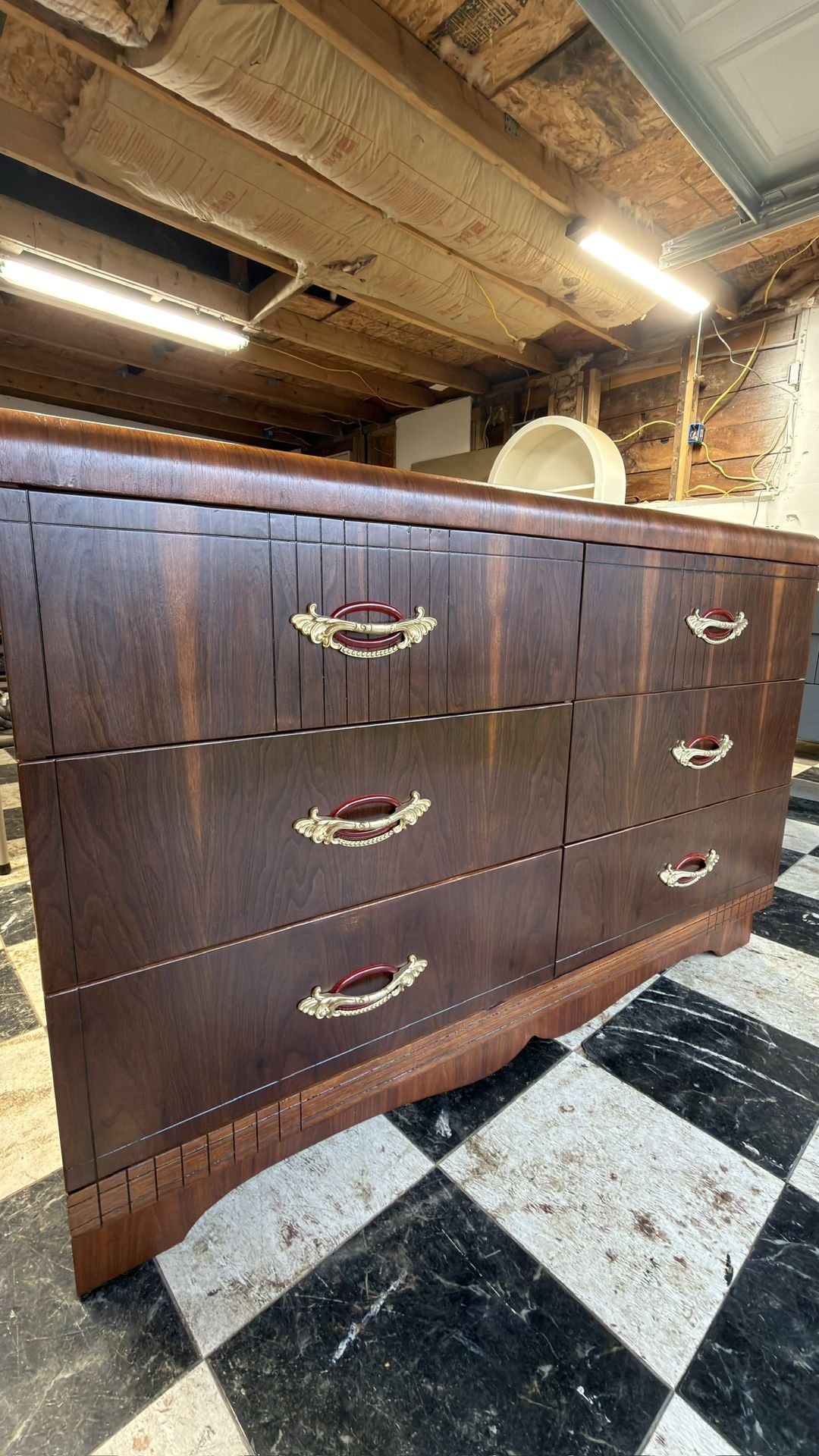 Vintage Art Deco Lowboy Dresser