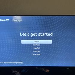 Roku 40”  Black Tv 