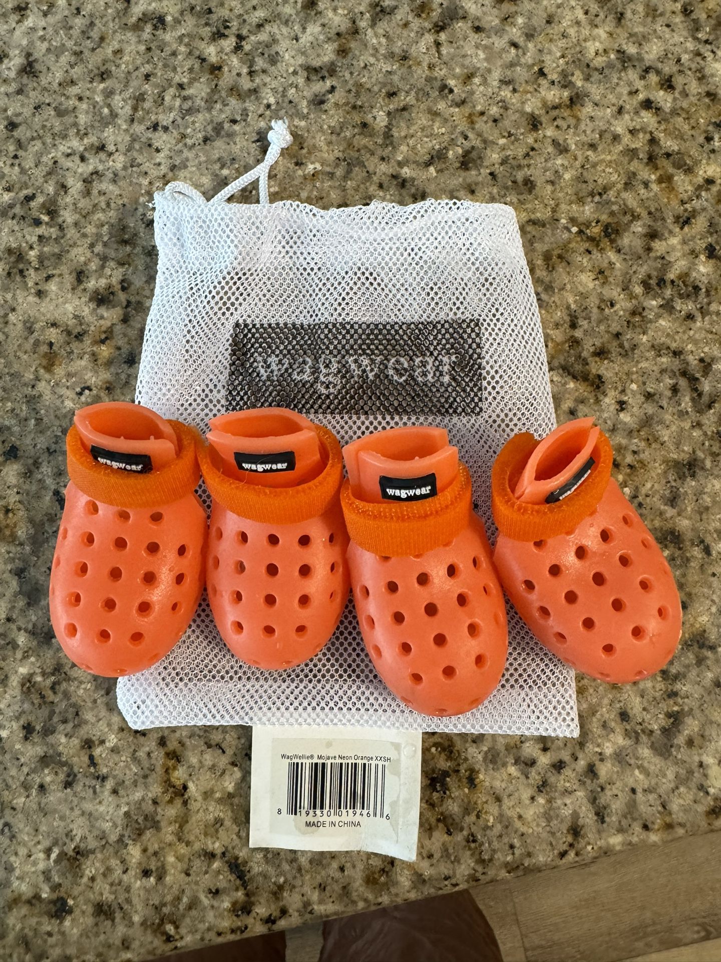 🐾 WagWellies® Mojave Dog Boots – Neon Orange (XXS/XS)