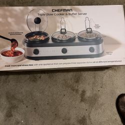 Triple Slow cooker & buffet  Server