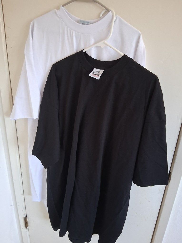 PRO CLUB WHITE 12 BLACK 12 PC TOTAL 24 PC MAN'S COMFORT SHIRT SLEEVE T SHIRT SIZE 3XL TALL ( BRAND NEW PRICE IS LOWEST )