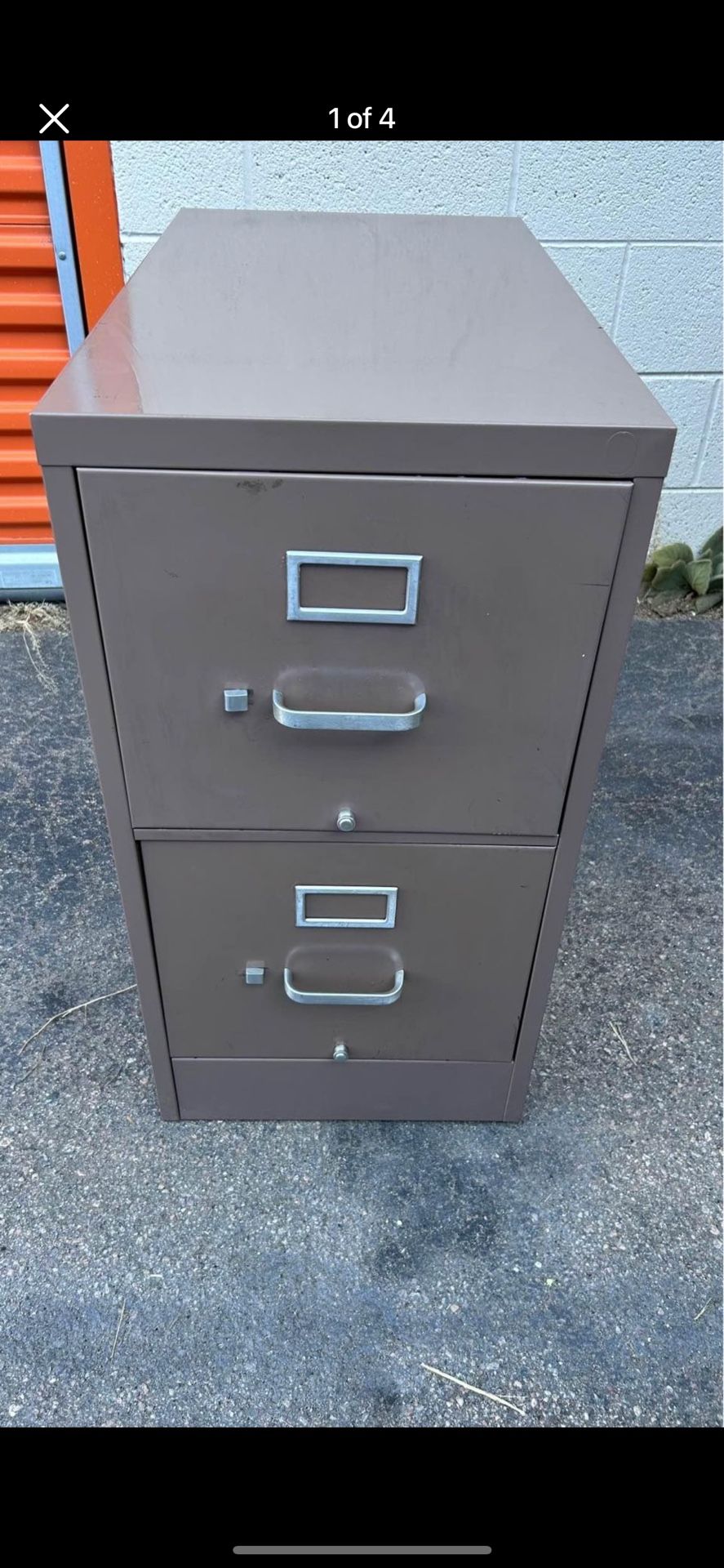 HON metal file cabinet small 2 drawers D27”*W15”*H29”(Address in description)