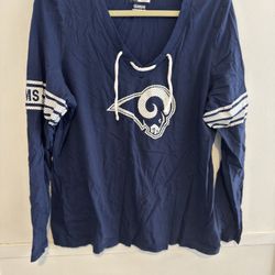 Team Apparel (Rams) Women's Navy Blue Shirt - XL