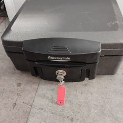 SentrySafe fireproof and waterproof safe box with keys