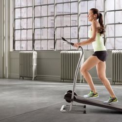 Weslo CardioStride 4.0 Manual Folding Treadmill with Adjustable Incline and LCD Window Display, cardio Machine, exercise equipment, compact treadmill