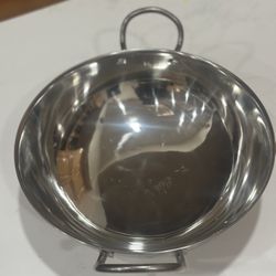 Deep Bowl With Handle , Stainless Steel Very Large 13” In Diameter Brand New