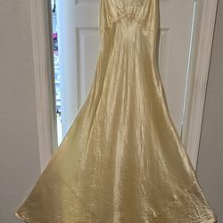 1930's Vintage Satin Gown 2 Piece