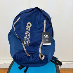 Outdoor Research Adrenaline Day Pack 30L Waterproof Hiking Backpack Blue NWT