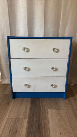 Blue and White Small Dresser