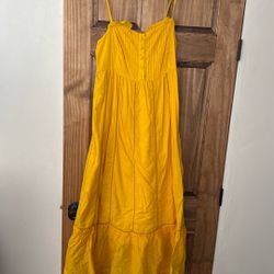 Anthropologie Yellow Sundress