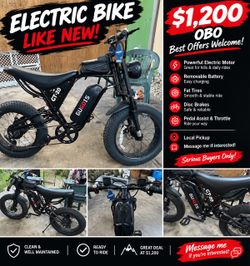 Gugois GT-20 Fat Tire Electric Bike