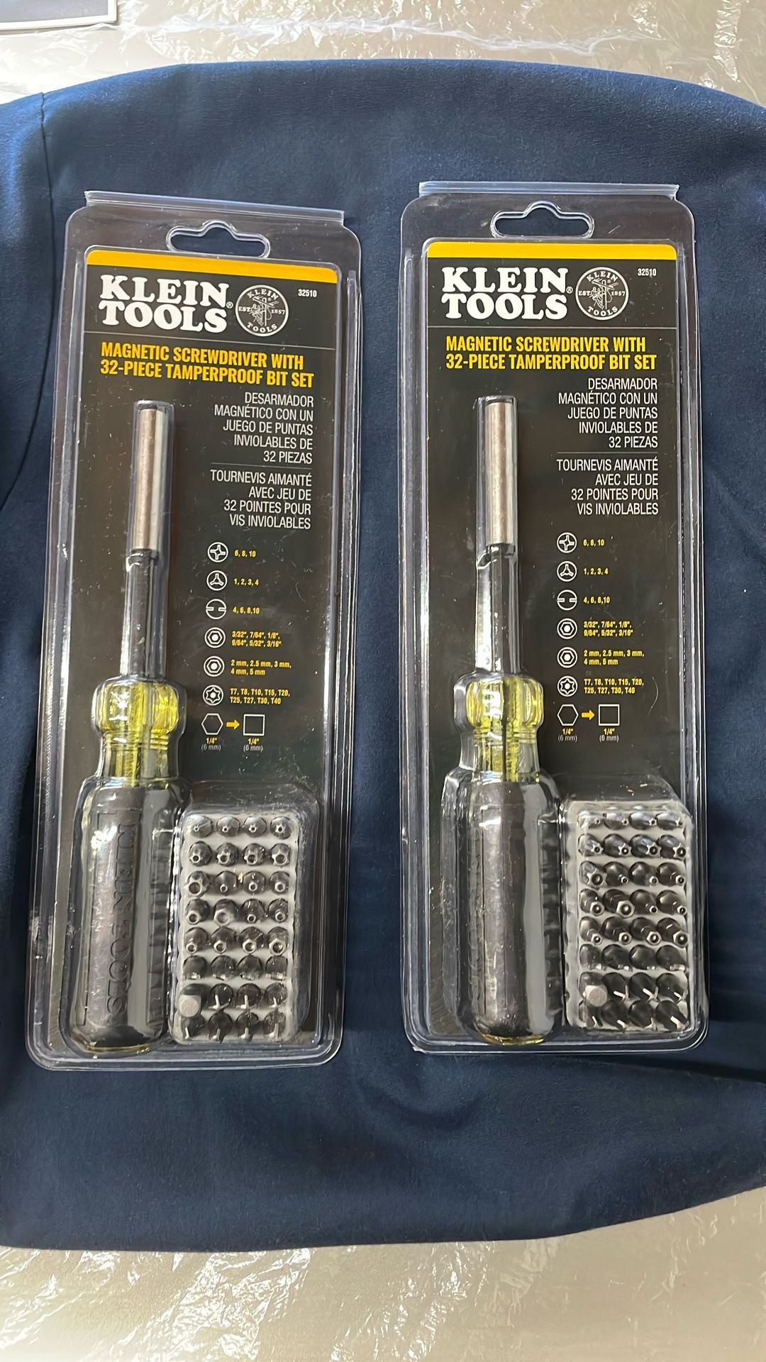 Klein Tools Magnetic Screwdriver with 32 Tamperproof Bits