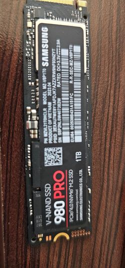 Samsung 980 PRO 1TB NVMe M.2 SSD like new 99% healthy