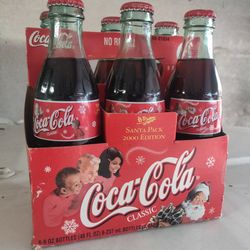 Coca Cola Santa Claus 2000 Edition 6 Pack