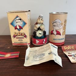 Popeye Fossil Watch Figurine Series COA Limited Vintage 90s 1994 Never Worn
