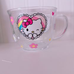 Glass Hello kitty Mug
