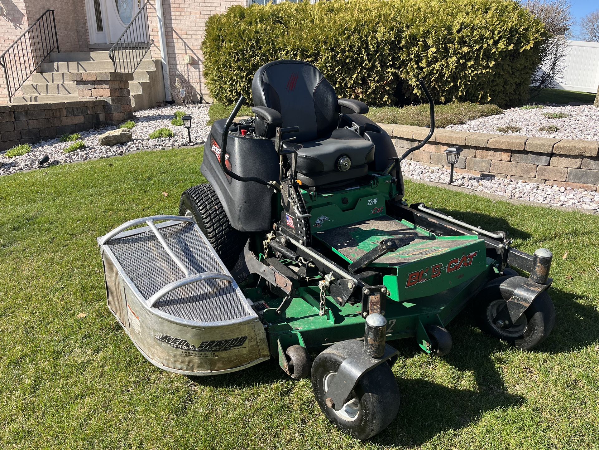 Bobcat ProCat 52” Commercial Mower/22HP Kawasaki W/aluminum Bagger for ...