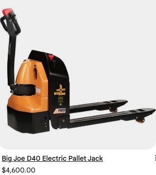 Big Joe Electric Pallet Jack
