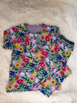 Limited doudou girls Ensemble Floral Pajama Set