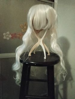 White With Bangs Wig