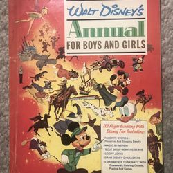 Walt Disney's Annual 1966-Mickey Mouse-Pinocchio-puzzles-games-unused-GC