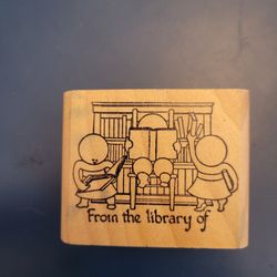 Wood Rubber Stamp 