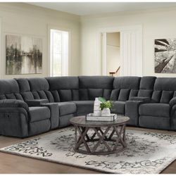 Reclining Sectional Available For Immediate Delivery