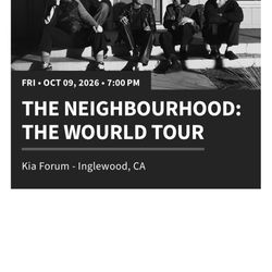 Selling 1 Pit Ticket To The Neighbourhood